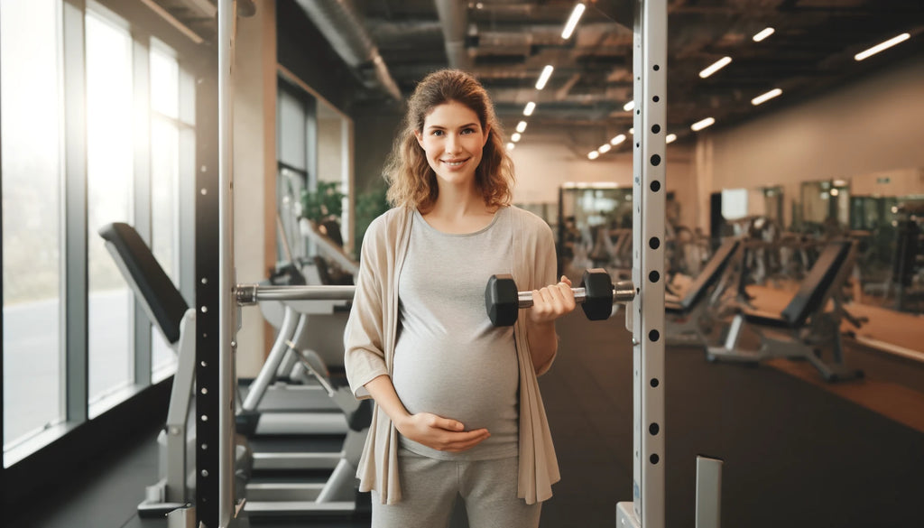 pregnant woman exercising